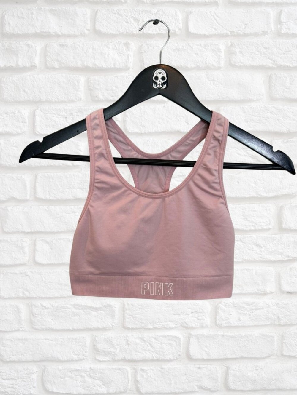 PINK Victoria's Secret Light Pink Seamless Sports Bra